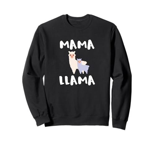 Cute Mama Llama Funny Animal Lover Quote for Moms Sudadera