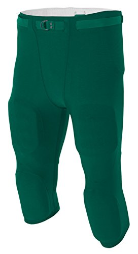 A4 Men's Flyless Football Pant, Forest, X-Large