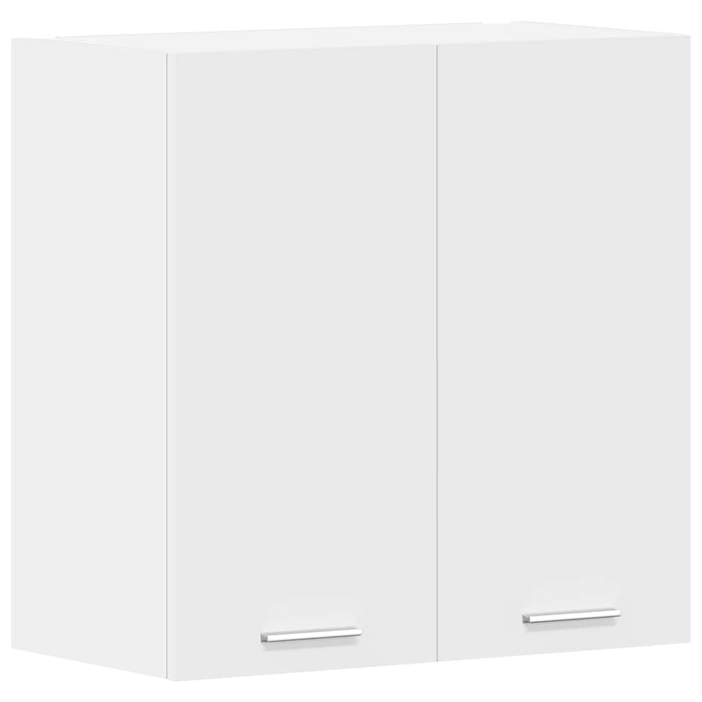 vidaXL Mobile sospeso Lyon, 60x31x60 cm, Legno ingegnerizzato, Bianco, Contenitore da parete, Bagno & Cucina, Portata massima 60 kg