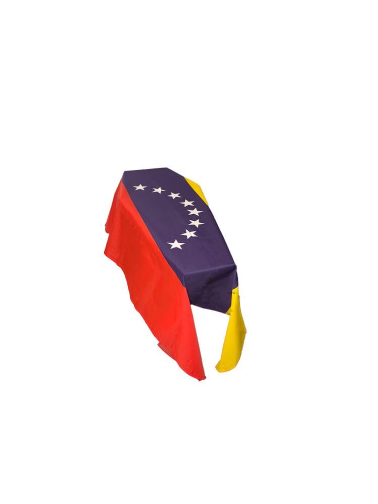 Bandera de Venezuela de ataúd con escudo para mástil y balcón 3