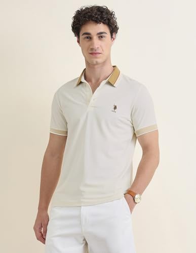 Image of U.s.Polo Association Men's Solid Slim fit Polo Shirt