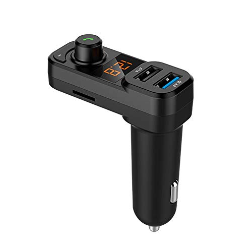 KZEDFD Cargador Coche ransmisor de FM Bluetooth Manos Libres Kit Audio Reproductor...
