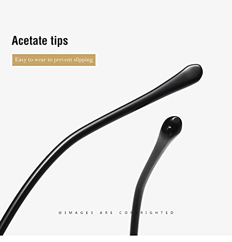 AFERLITE Gold Series Unisex Round Computer Glasses (Metallic gold) 1