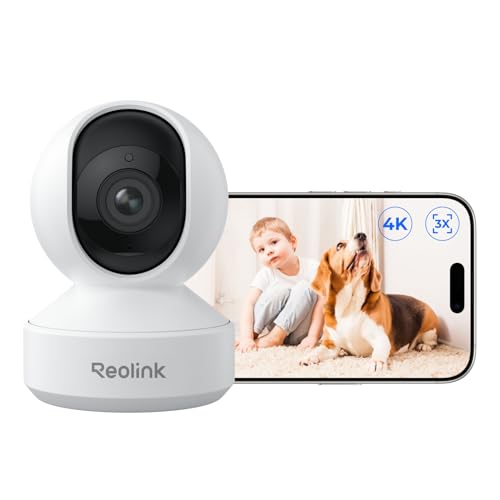 REOLINK Smart 4K UHD Pan & Tilt Dual-Band Wi-Fi 6 Indoor Security Camera with 3X Optical Zoom,...