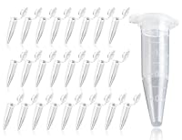 KAPSING Probenröhrchen, Reaktionsgefäße Stoffkapseln, 1,5ml Koks Röhrchen, leer zentrifugenröhrchen, Transparent Reaktionsgefäße Stoffkapseln (25)
