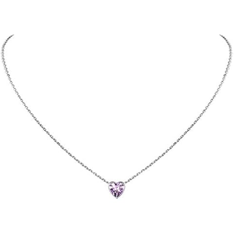 Suplight June Birthstone Heart Necklace Cover
