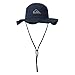 Quiksilver Boys Kid's Bushmaster Sun Protection Floppy Visor Bucket Hat, India Ink, One Size