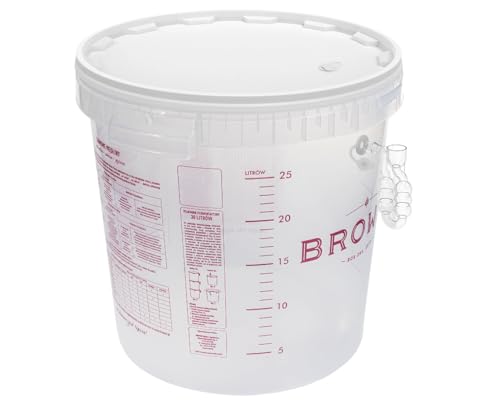 DIAH DO IT AT HOME Fermenter - 30L Fermentation Bucket, Lid, Airlock and Bungs, Home Brewing