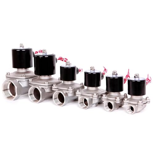Válvula solenoide normalmente cerrada 3/8 acero inoxidable 220V AC de 2 vías 2
