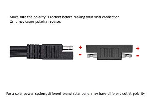 Sunway Solar SAE Polarity Reverse Adapter Connectors for SAE to SAE Quick Disconnect Extension Cable, Solar Panel Battery Power Charger and Maintainer-5Pack
