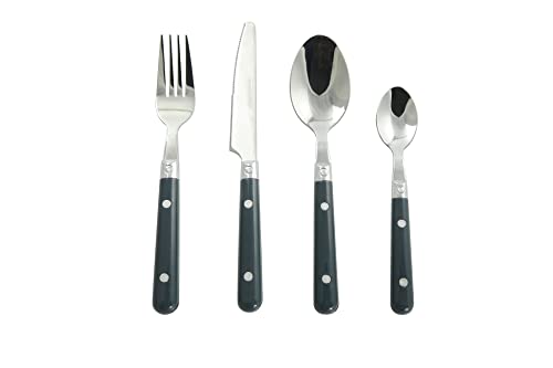 APOLLO SS Cutlery Set 16pc BistroGREY, Silver - Image 2