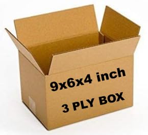 Corrugated Boxes for Packing, 3-Ply, Size: 9x6x4 Inches, Pack of 50 boxes, (Virgin Paper) (B0D7RMBKDL) Amazon Price History, Amazon Price Tracker