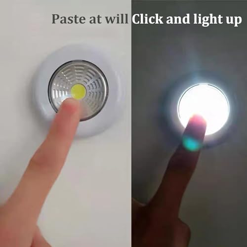 Luces de disco led a batería autoadhesivas para pasillos, armarios y cocinas modernas 3
