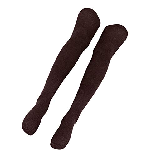 Generic 5 Pares de Meias Femininas Meninas Coxa Macia Sobre O Joelho Botas Meia 71 Cm