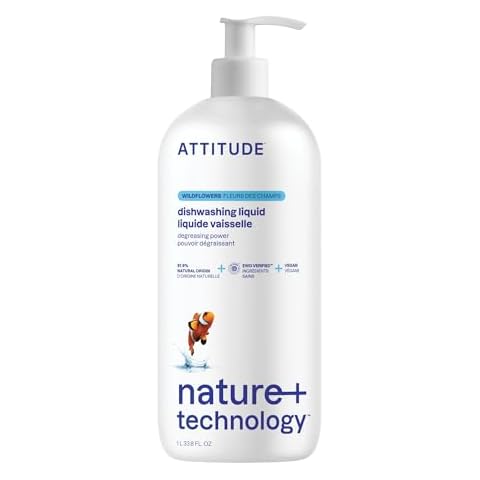 ATTITUDE Wildflowers Vegan Washing Up Liquid Cover