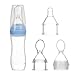 120ml Bambino Streeze Squeeze Spremiabi alimentatore Cucchiaio con coperchio Cucchiaio di erogazione alimentare per bambino Bambino Neonato Fresh Food Feeder Femeder include capezzolo e cucc