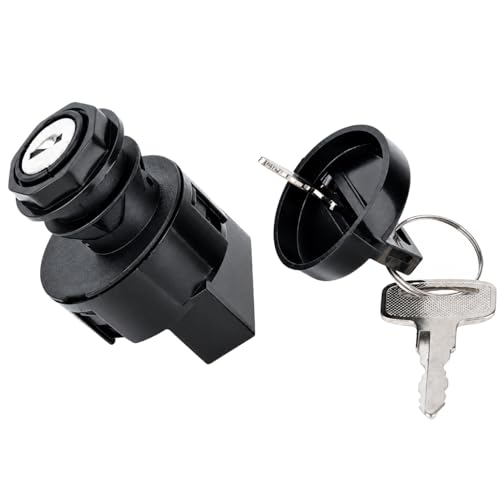 Ignition Key Switch 3 Position 6 Pins for 2001-2018 Polaris Ranger, RZR, Sportsman,170 300 325 400 425 450 500 550 570 600 700 800 850 900 1000 4,XP,X2,Crew,EV,HD,S Replace 4011002 4012165 4010390