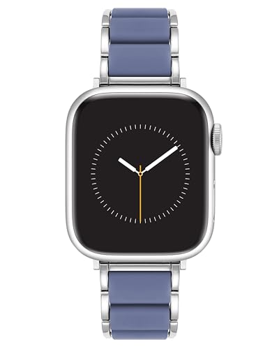 Anne Klein Silicone Fashion Bracelet for Apple Watch, Secure, Adjustable, Apple Watch Replacement Band, Fits Most Wrists