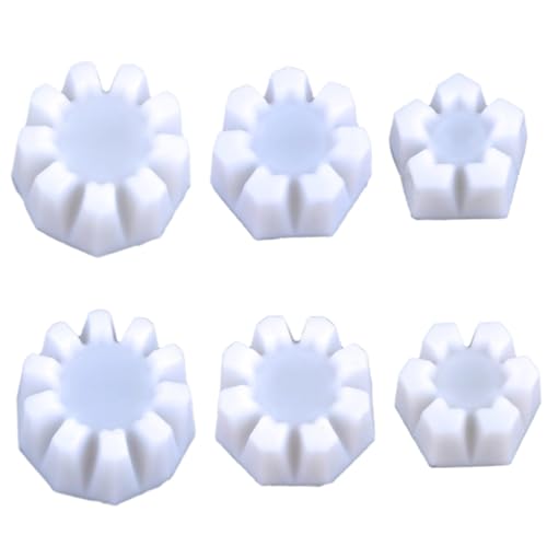 BEBEMOKO DIY Painting Supplies Set of 6 Floral Silicone Multi-Groove for Unique Paint Art