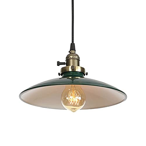 Lampe suspendue métal industriel rétro E27 luminaire de plafond noir