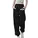 New York Sweatpants for Girls Fashion Baggy Joggers for Kids with Pockets Cinch Bottoms Drawstring Elastic Waist Trackpants Wide Leg Trousers Preppy Y2k Back to School Clothes Hip Hop Dance Clothing