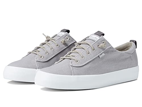 Image of Keds Kickback Canvas Slip on, Sneaker Womens, Grey, 9.5 Medium