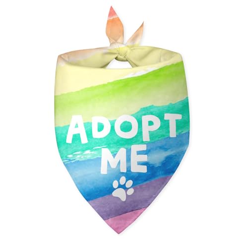 Adopt Me Dog Bandana Adopt Me Pets Bandana Adopt Me Bandanas for Dogs Rainbow Dog Bandana Funny Cute Dog Bandana Photo Prop Pet Scarf Accessories for Pet Dog Lovers Gifts