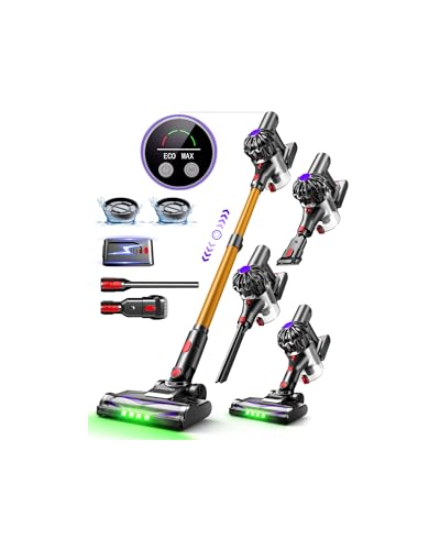 Slivamo S16 Aspirapolvere Senza Fili, 50kPa/600W/45min, Batteria Rimovibile, Scopa Elettrica
