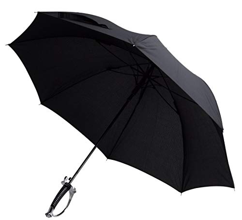Preisvergleich Produktbild amzWOW, Stockschirm Schwarz Ombrello Sciabola