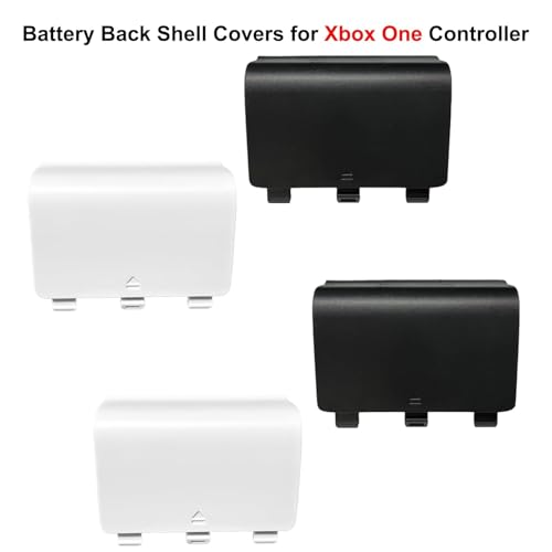 Image of 4 Pack Battery Back Cover for Xbox One Controller,Replacement Battery Back Covers for Xbox One Controller[NOT for Xbox Series X /S] Back Shell Covers Repair Part for Xbox One Controllers