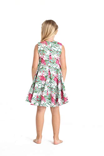 Image of Matchable Family Hawaiian Luau Men Women Girl Boy Clothes in Flamingo in Love