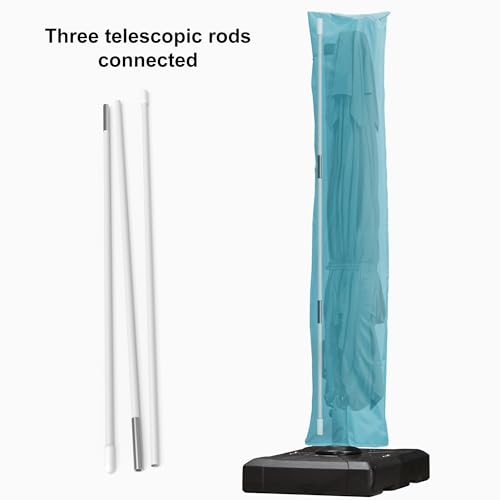 Image of PURPLE LEAF Outdoor Cantilever Umbrella Cover Easy Setup XL Size Turquoise