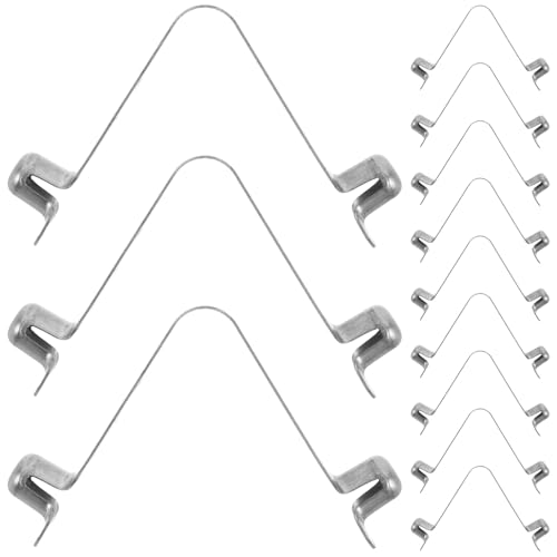 Clips de resorte de botón doble de 8 mm para kayak y postes de campamento huecos pack de 40