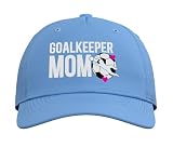 Soccer Goalkeeper Mom of A Soccer Goalie Mother Adjustable Printed Baseball Hat, Light Blue