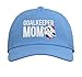 Soccer Goalkeeper Mom of A Soccer Goalie Mother Adjustable Printed Baseball Hat, Light Blue