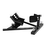 Relaxdays Motorrad Ständer, Vorderrad, für Räder Ø 15–21 Zoll, 450 kg, Stahl, Motorradwippe Anhänger & Garage, schwarz