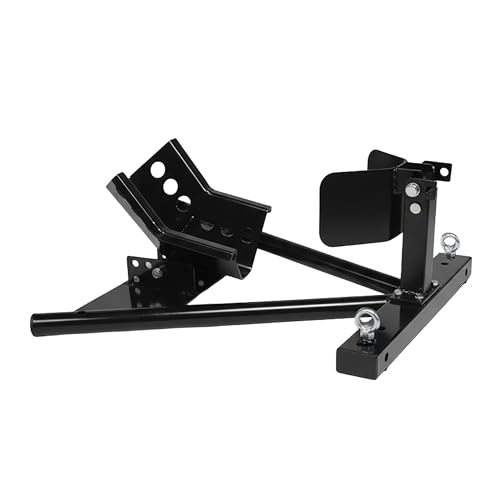 Relaxdays Motorrad Ständer, Vorderrad, für Räder Ø 15–21 Zoll, 450 kg, Stahl, Motorradwippe Anhänger & Garage, schwarz