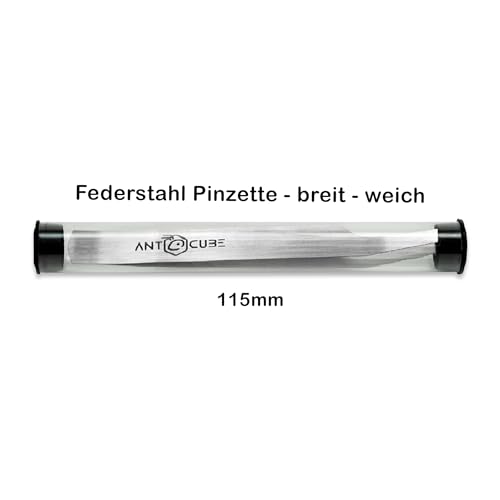 Pinzette Federstahl - breit - weich - für Insekten