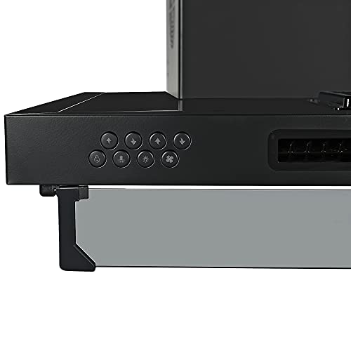 Image of Faber 3 way suction chimney with Air purifier & Fan,90 cm,1095 m /hr (HOOD 3N1 AEROST. SPARK PRO 3D BK FT 90,Baffle Filter,Black)