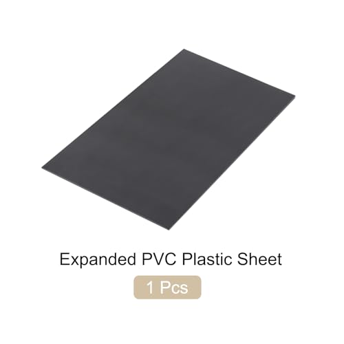 Image of Expanded PVC Plastic Sheet 7 /64 inch Thick, 11 inchx17 inch Lightweight Rigid Foam Sheet, [for Crafts Signage Displays Digital Screen Printing] - Black / 1 Pcs
