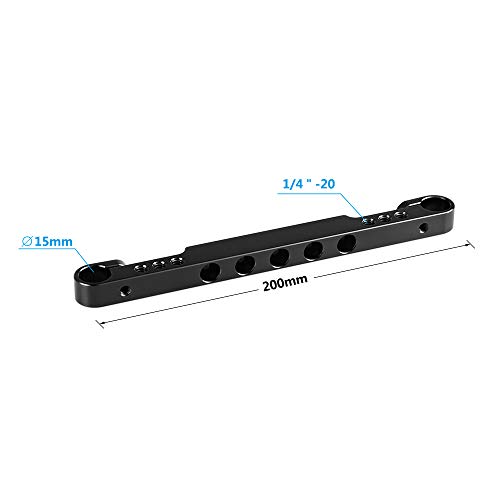 Varilla de extensión de 200 mm con adaptador de 15 mm para fijar accesorios y monitores 2