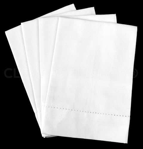 Servilletas de Tela Cuadradas Blancas 20" Pack 4 miniatura 4