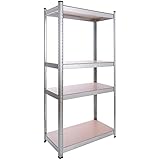 AREBOS Étagère Charge Lourde Etagère de Stockage | 320 kg Capacité Totale | 4 étagères | 80 x 40 x 160 cm