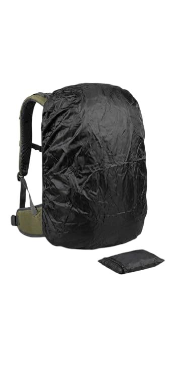 Waterproof Backpack Rain Cover with Zippered Storage Pouch, Black-picture-17