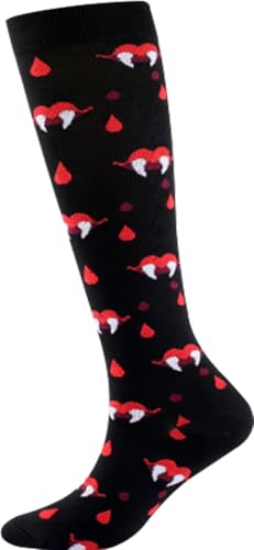 Image of Women's Knee High Compression Socks for Running Work Support Nurses Pregnancy Travel,Colorful Over The Calf Socks,#W402