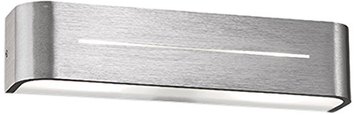 Ideal Lux Posta AP2 - Lampada da parete, Alluminio, 2 lampadine x 40W E14/240V, halogène, metallo