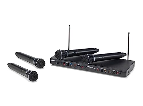 SAMSON Stage 412 Four Performer Handheld VHF Wireless Microphone System