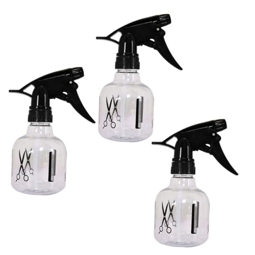 COLLBATH 3 piezas Botellas Spray Vacías de Plástico Resistente Pulverizador Multifuncional para Pelo Riego Flores y Uso Doméstico Portátil y Reutilizable