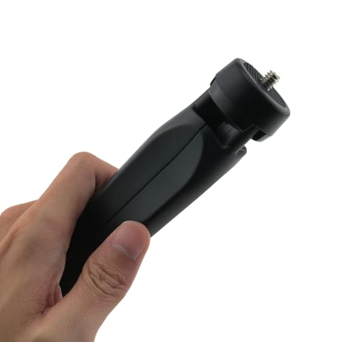 Image of Boosty Mini Tripod - Desktop Tripod Stand, Selfie Stick, Camera Live Stand, Plastic, Black - Compatible with Smartphone, DSLR, GoPro, Webcam - Up to 2 Kg Load Capacity