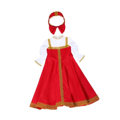 MotiveTech Costumes Traditionnels Russes, Vêtements de Danse pour Fêtes et Activités à Thème, M